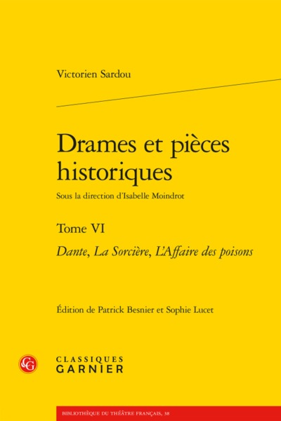 Drames et pièces historiques, Dante, La Sorcière, L'Affaire des poisons (9782812450501-front-cover)