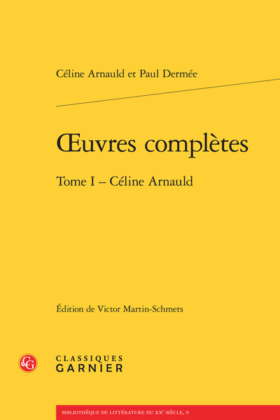 oeuvres complètes, Céline Arnauld (9782812410604-front-cover)