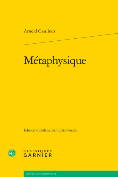 Métaphysique (9782812450037-front-cover)
