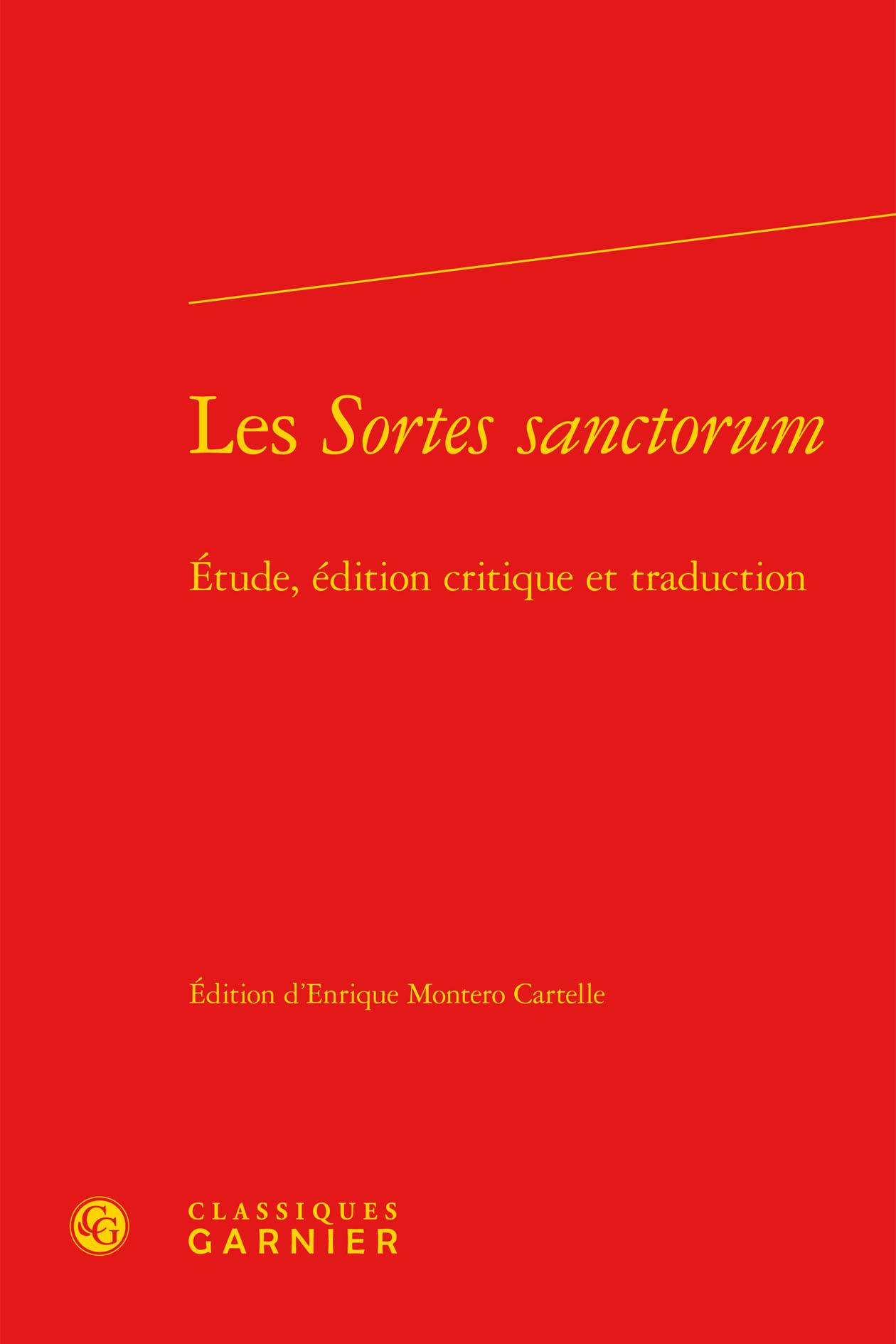 Les Sortes sanctorum, Étude, édition critique et traduction (9782812417252-front-cover)