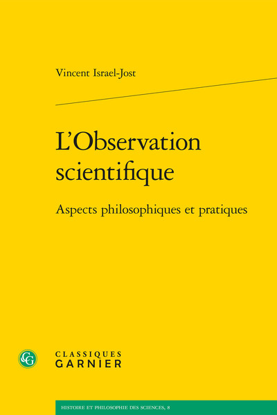 L'Observation scientifique, Aspects philosophiques et pratiques (9782812435331-front-cover)