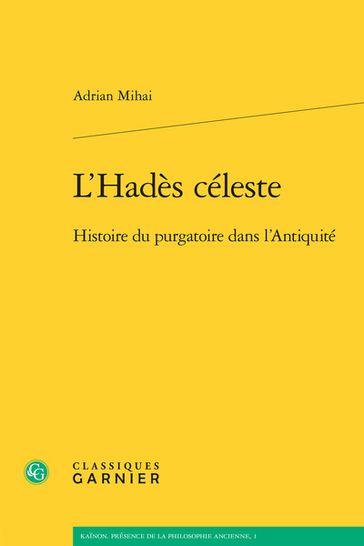 L'Hadès céleste, Histoire du purgatoire dans l'Antiquité (9782812433962-front-cover)