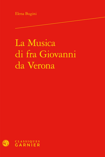 La Musica di fra Giovanni da Verona (9782812428487-front-cover)