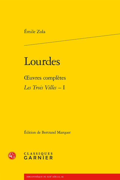 Lourdes, oeuvres complètes - Les Trois Villes, I (9782812449390-front-cover)