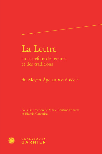 La Lettre, du Moyen Âge au XVIIe siècle (9782812437922-front-cover)
