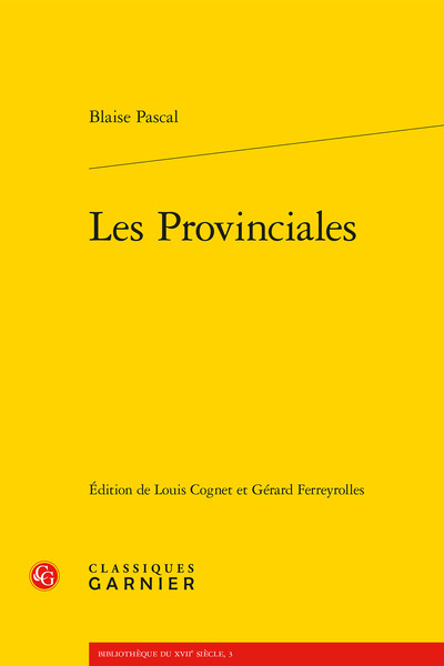 Les Provinciales (9782812400544-front-cover)