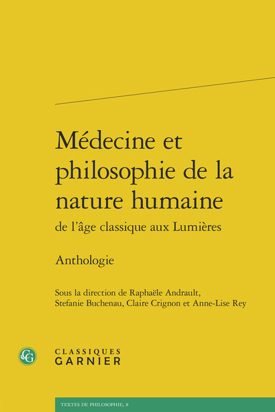 Médecine et philosophie de la nature humaine, Anthologie (9782812430268-front-cover)