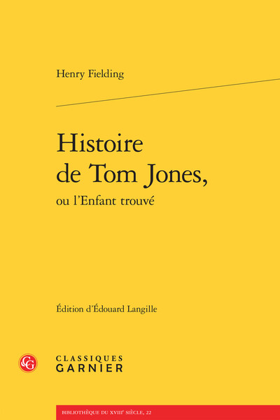 Histoire de Tom Jones, ou l'Enfant trouvé (9782812409639-front-cover)
