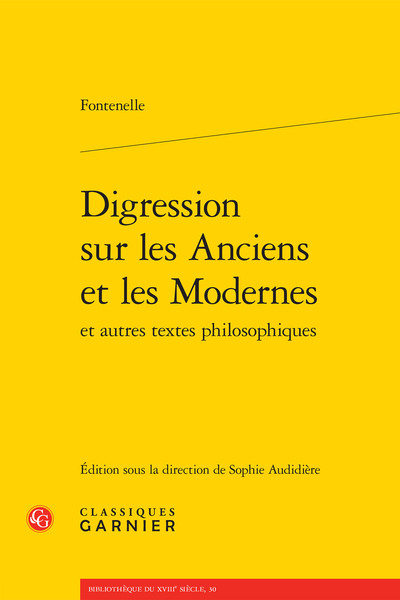 Digression sur les Anciens et les Modernes (9782812432309-front-cover)
