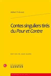 Contes singuliers tirés du Pour et Contre (9782812401657-front-cover)