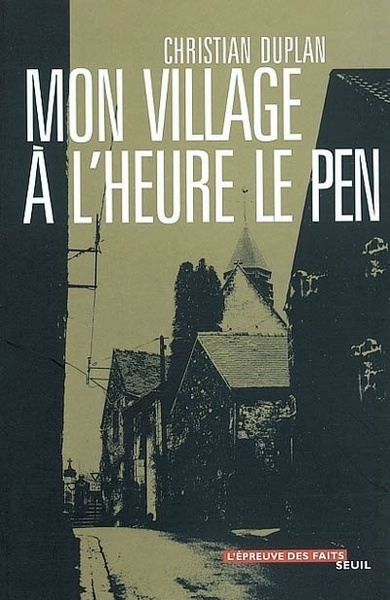 Mon village à l'heure Le Pen (9782020563437-front-cover)