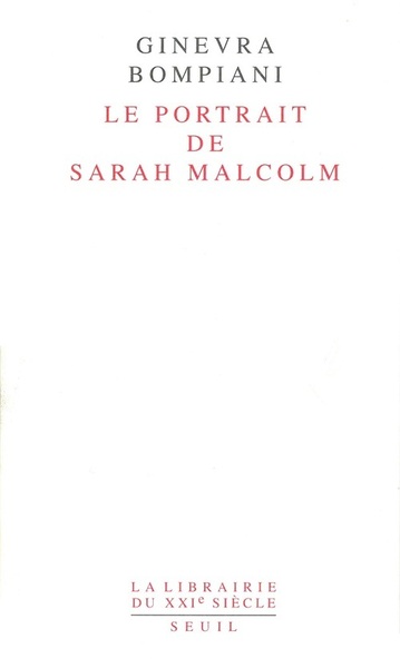 Le Portrait de Sarah Malcolm (9782020574419-front-cover)