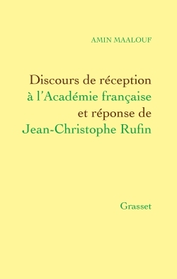 Discours de réception à l'Académie Française (9782246854982-front-cover)