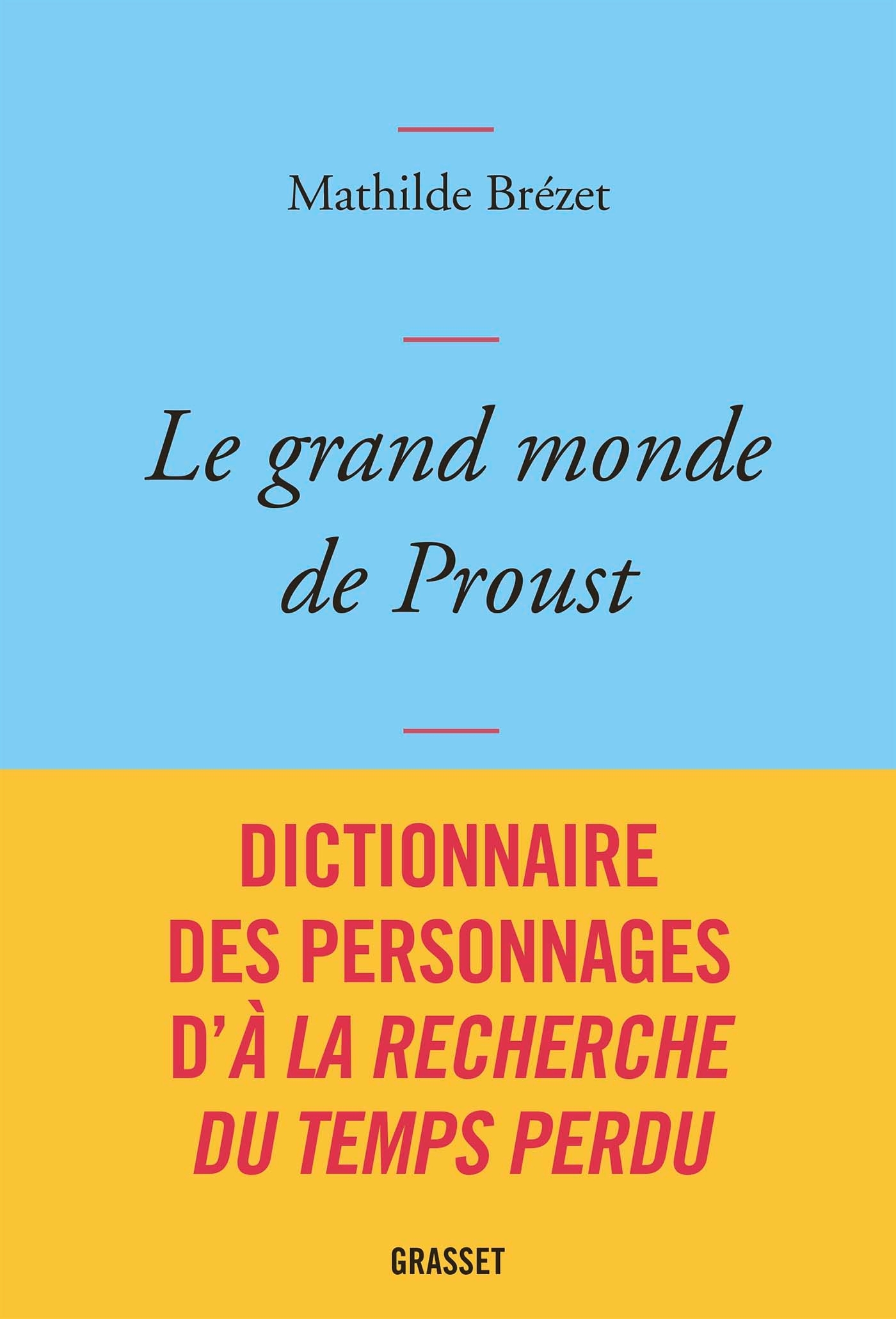 Le grand monde de Proust, Dictionnaire des personnages de la Recherche du temps perdu (9782246820796-front-cover)