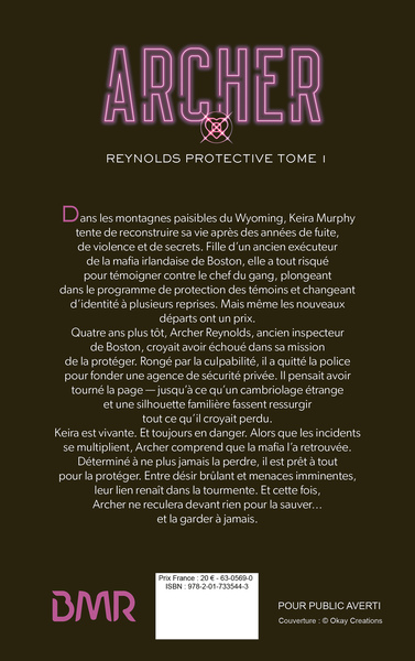 Reynolds Protective Series - tome 1 : Archer, Un romantic suspense sexy et inquiétant (9782017335443-back-cover)