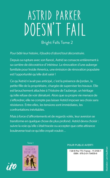Astrid Parker doesn't Fail - Bright Falls - tome 2, Après Delilah Green doesn't care (9782017348306-back-cover)
