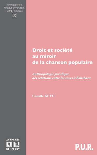 DROIT ET SOCIETE AU MIROIR DE LA CHANSON POPULAIRE (9782872099009-front-cover)