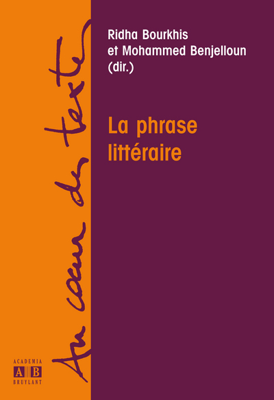 LA PHRASE LITTERAIRE (9782872099146-front-cover)