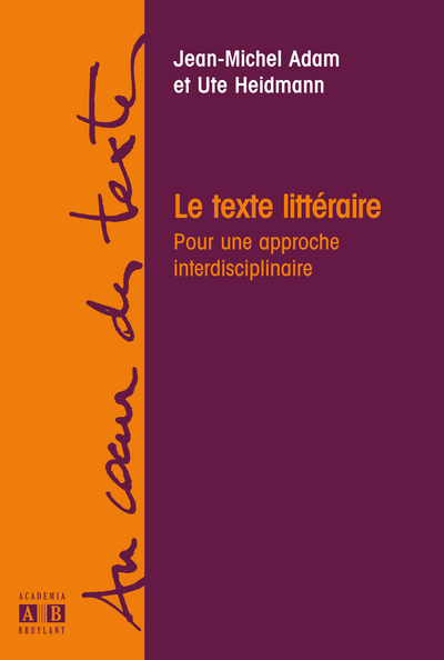LE TEXTE LITTERAIRE (9782872099566-front-cover)