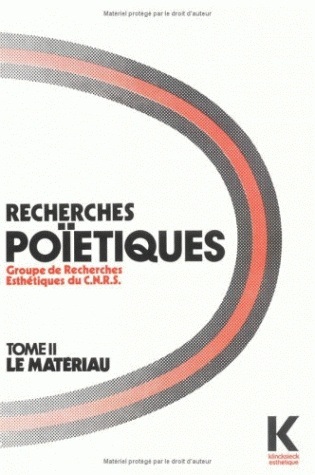 Recherches poïétiques. Tome 2, 16 études originales (9782252017890-front-cover)