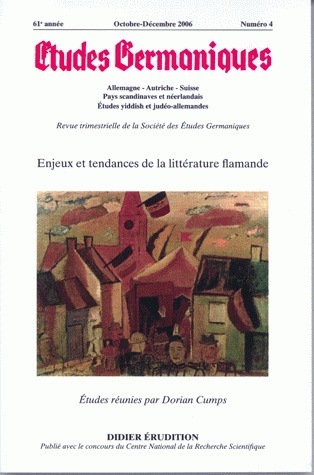Études germaniques -  N°4/2006, Enjeux et tendances de la littérature flamande (9782252035535-front-cover)