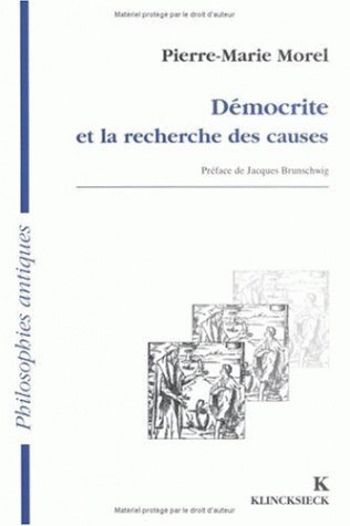 Démocrite et la recherche des causes (9782252030967-front-cover)