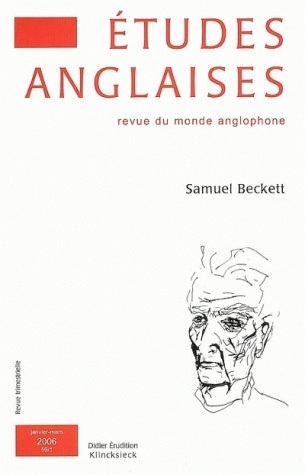 Études anglaises -  N°1/2006, Samuel Beckett (9782252035429-front-cover)