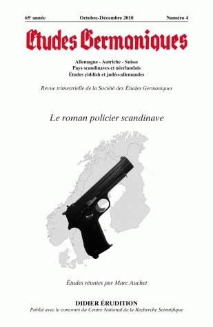 Études germaniques - N°4/2010, Le roman policier scandinave (9782252037591-front-cover)