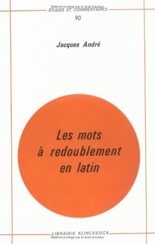 Les Mots à redoublement en latin (9782252019160-front-cover)