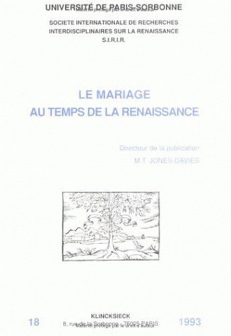 Le Mariage au temps de la Renaissance (9782252029428-front-cover)
