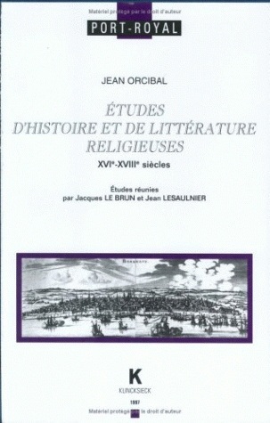 Études d'histoire et de littérature religieuses (XVIe-XVIIIe siècles) (9782252031049-front-cover)