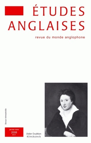 Études Anglaises - N°1/2008 (9782252036457-front-cover)