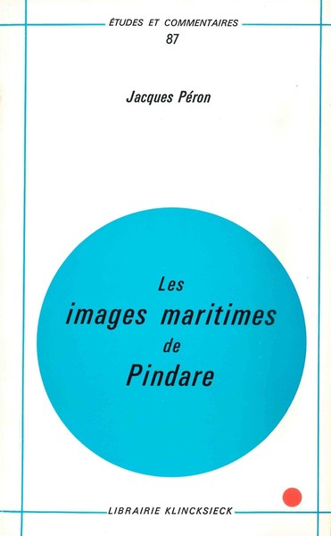 Les Images maritimes de Pindare (9782252016985-front-cover)