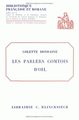 Les Parlers comtois d'oïl, Études phonétiques (9782252014387-front-cover)