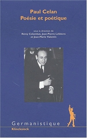 Paul Celan, Poésie et poétique (9782252033944-front-cover)