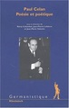 Paul Celan, Poésie et poétique (9782252033944-front-cover)