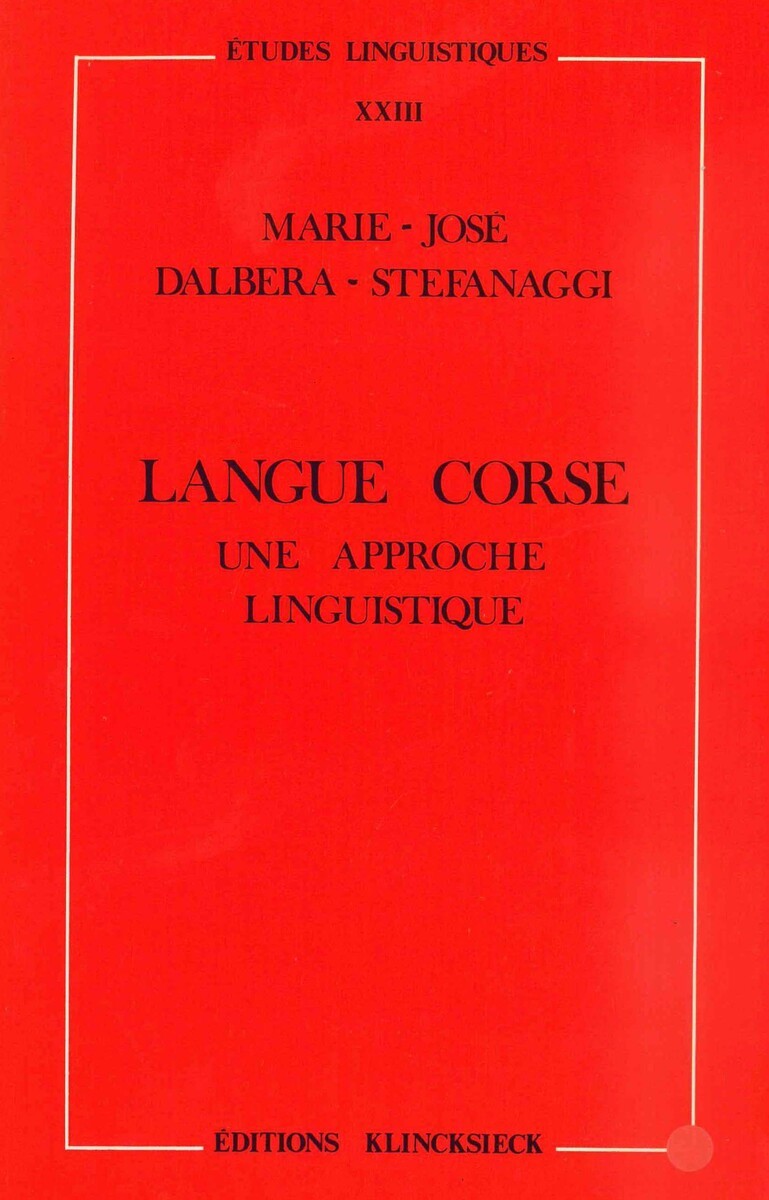 Langue corse, une approche linguistique (9782252020388-front-cover)