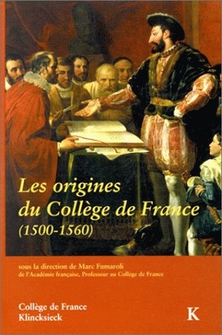 Les Origines du Collège de France (1500-1560) (9782252032176-front-cover)