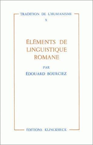 Éléments de linguistique romane (9782252013717-front-cover)