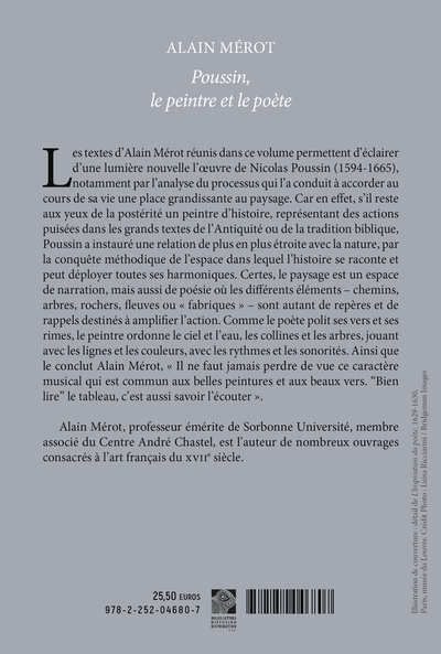 Poussin, le peintre et le poète (9782252046807-back-cover)
