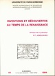 Inventions et découvertes au temps de la Renaissance (9782252030080-front-cover)