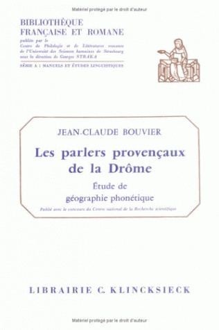 Les Parlers provençaux de la Drôme, Études de géographie phonétique (9782252018736-front-cover)