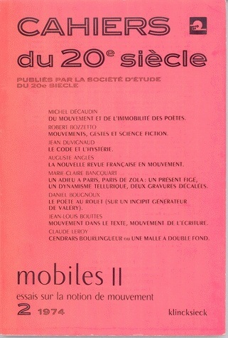 Mobiles 2, Essais sur la notion de mouvement (9782252017395-front-cover)