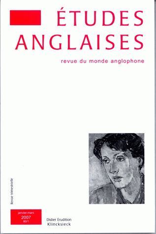 Études anglaises - N°1/2007 (9782252036037-front-cover)