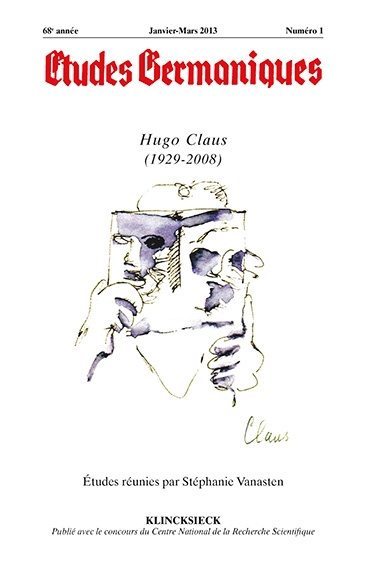 Études germaniques - N°1/2013, Hugo Claus (1929-2008) (9782252038840-front-cover)