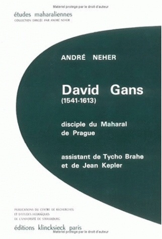 David Gans (1541-1613), disciple du Maharal de Prague (9782252017234-front-cover)