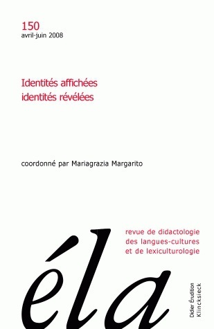 Études de linguistique appliquée - N°2/2008, Identités affichées, identités révélées (9782252036501-front-cover)