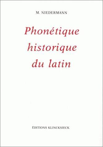 Précis de phonétique historique du latin (9782252027745-front-cover)