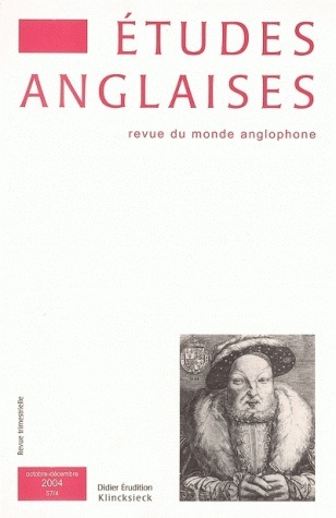 Études anglaises -  N°4/2004, Numéro spécial Capes-Agrégation Anglais (9782252034576-front-cover)