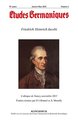 Études germaniques - N°1/2015, Friedrich Heinrich Jacobi (9782252039670-front-cover)